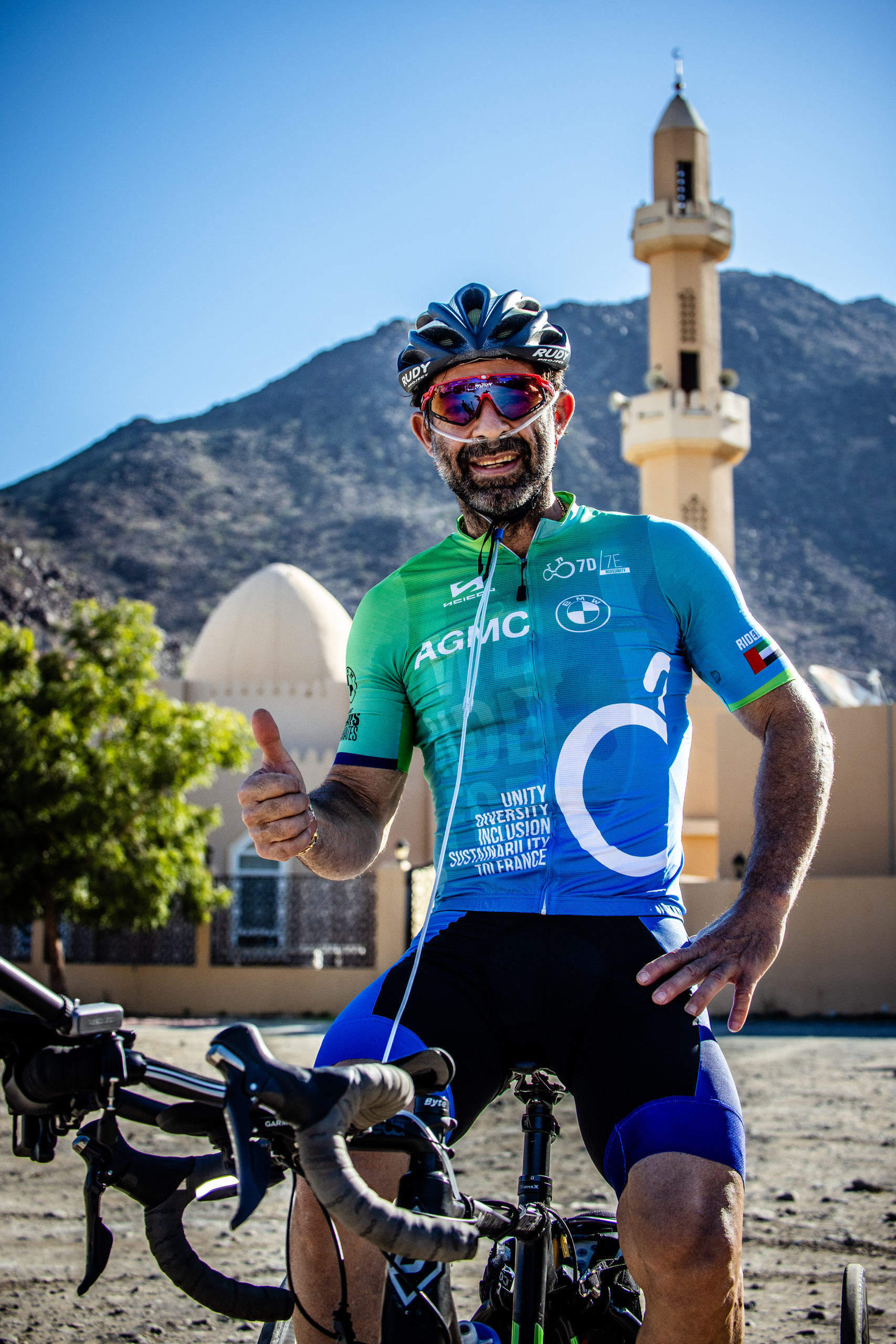 Carlo Calcagni - Ride for Unity - 7 Days 7 Emirates - Spreading the message of Diversity, Inclusion, Tolerance and Sustainability.